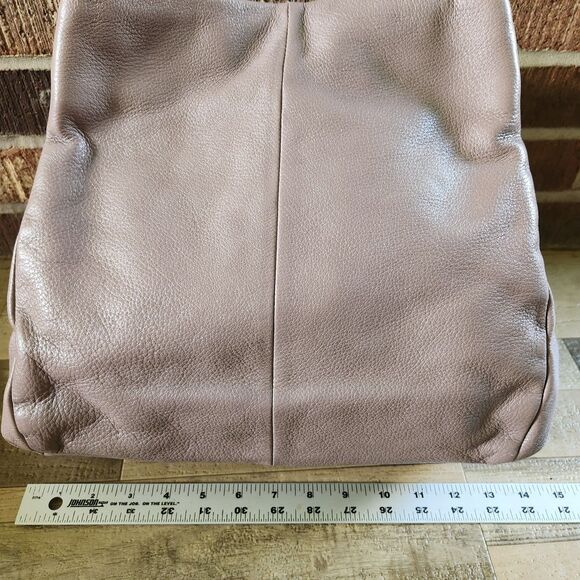 Coach Madison Phoebe Grey Pebbled Soft Leather Purse 26224 Shoulder Bag *flaw - Picture 8 of 16